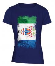 Yukon Grunge Flag Ladies T-Shirt