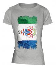 Yukon Grunge Flag Ladies T-Shirt