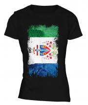 Yukon Grunge Flag Ladies T-Shirt