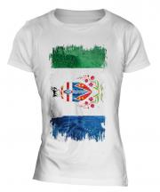 Yukon Grunge Flag Ladies T-Shirt