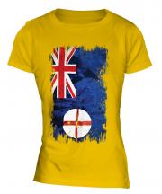 New South Wales Grunge Flag Ladies T-Shirt