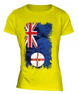 New South Wales Grunge Flag Ladies T-Shirt