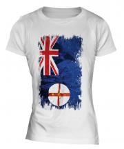 New South Wales Grunge Flag Ladies T-Shirt