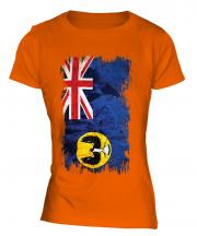 South Australia Grunge Flag Ladies T-Shirt