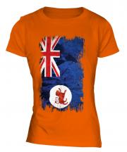 Tasmania Grunge Flag Ladies T-Shirt