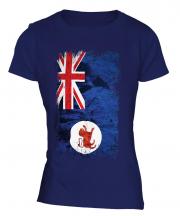 Tasmania Grunge Flag Ladies T-Shirt
