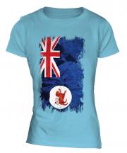 Tasmania Grunge Flag Ladies T-Shirt