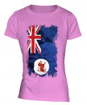 Tasmania Grunge Flag Ladies T-Shirt