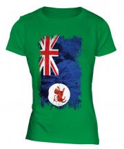 Tasmania Grunge Flag Ladies T-Shirt