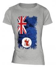 Tasmania Grunge Flag Ladies T-Shirt