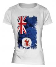 Tasmania Grunge Flag Ladies T-Shirt