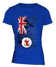 Tasmania Grunge Flag Ladies T-Shirt