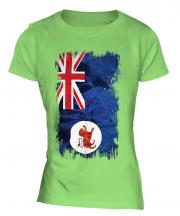 Tasmania Grunge Flag Ladies T-Shirt
