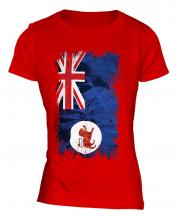 Tasmania Grunge Flag Ladies T-Shirt