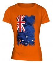 Victoria Grunge Flag Ladies T-Shirt