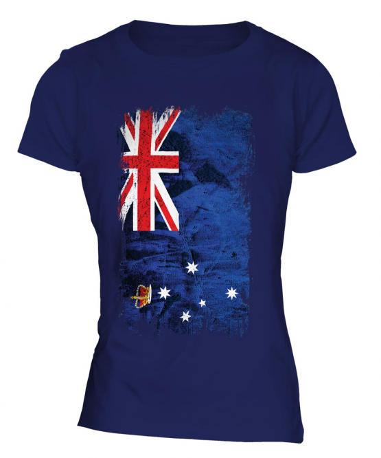 Victoria Grunge Flag Ladies T-Shirt