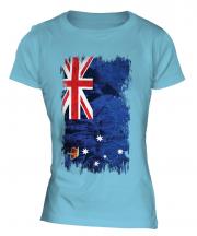 Victoria Grunge Flag Ladies T-Shirt