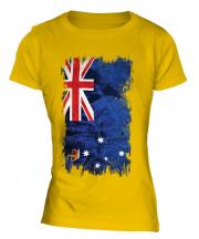 Victoria Grunge Flag Ladies T-Shirt