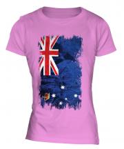 Victoria Grunge Flag Ladies T-Shirt
