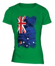 Victoria Grunge Flag Ladies T-Shirt