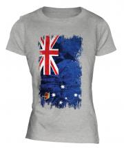 Victoria Grunge Flag Ladies T-Shirt