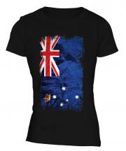 Victoria Grunge Flag Ladies T-Shirt