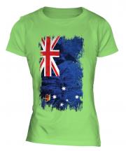 Victoria Grunge Flag Ladies T-Shirt