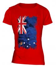 Victoria Grunge Flag Ladies T-Shirt