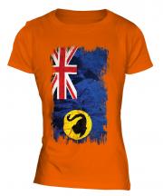 Western Australia Grunge Flag Ladies T-Shirt