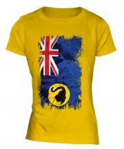 Western Australia Grunge Flag Ladies T-Shirt