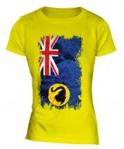 Western Australia Grunge Flag Ladies T-Shirt