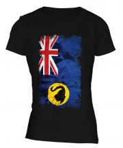 Western Australia Grunge Flag Ladies T-Shirt