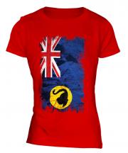 Western Australia Grunge Flag Ladies T-Shirt