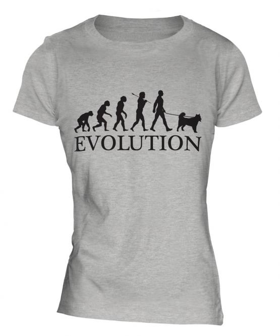 Alaskan Malamute Evolution Ladies T-Shirt
