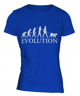 American Akita Evolution Ladies T-Shirt