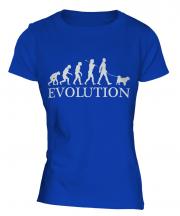 American Eskimo Dog Evolution Ladies T-Shirt