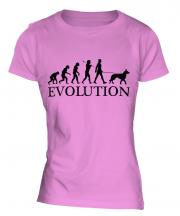 Belgian Malinois Evolution Ladies T-Shirt