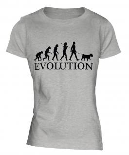 Russian Terrier Evolution Ladies T-Shirt