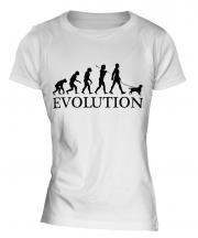 King Charles Spaniel Evolution Ladies T-Shirt