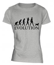 English Toy Spaniel Evolution Ladies T-Shirt