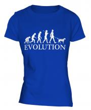 German Wirehaired Pointer Evolution Ladies T-Shirt