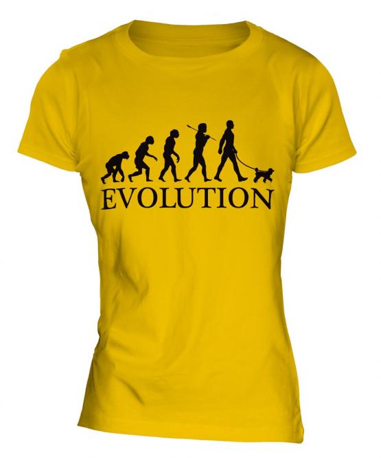 Miniature Poodle Evolution Ladies T-Shirt
