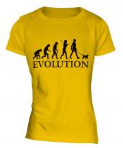 Miniature Poodle Evolution Ladies T-Shirt