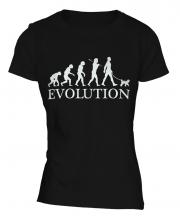 Miniature Poodle Evolution Ladies T-Shirt