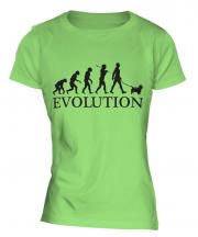 Norwich Terrier Evolution Ladies T-Shirt
