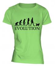Shiba Inu Evolution Ladies T-Shirt