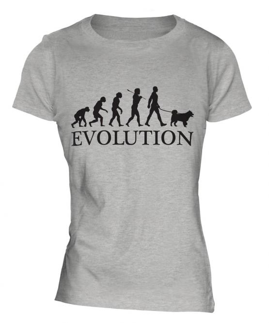 Siberian Husky Evolution Ladies T-Shirt