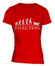 Tibetan Mastiff Evolution Ladies T-Shirt