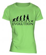 Toy Fox Terrier Evolution Ladies T-Shirt