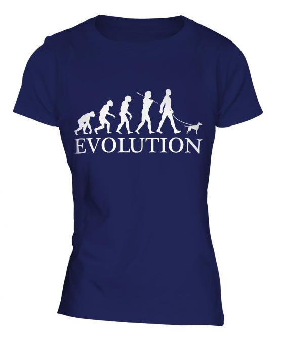 Toy Manchester Terrier Evolution Ladies T-Shirt